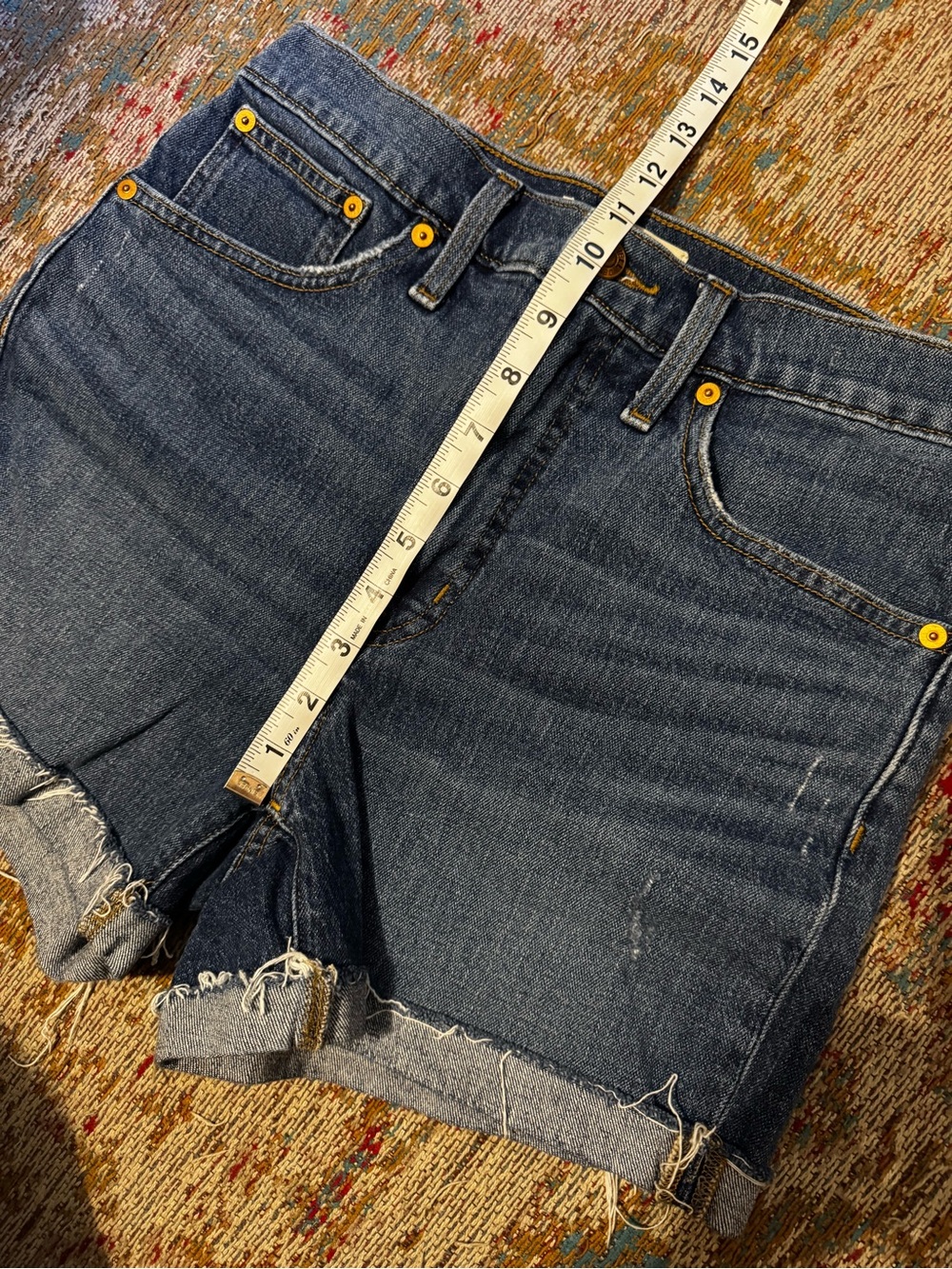 Madewell High-Rise Denim Shorts size 27 - Picture 7 of 9